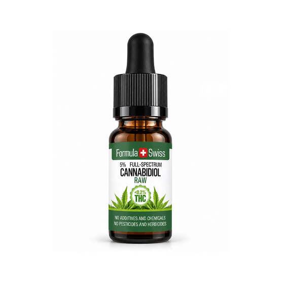 Aceite de CBD RAW en aceite de semillas de cáñamo - Formula Swiss - WeWeed