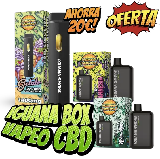 Iguana Box Vapeo CBD Personalizado - Iguana Smoke CBD - WeWeed