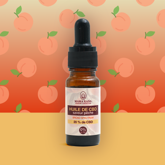 Óleo de CBD 20% broad spectrum - Melocotón 🍑 - Mama Kana - WeWeed