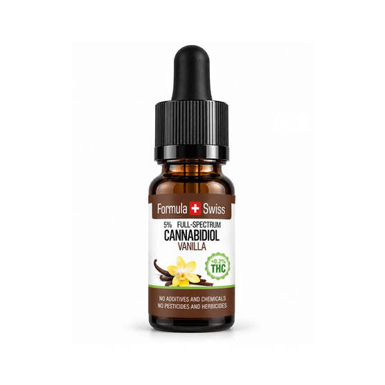 Aceite de CBD en aceite MCT Vainilla - Formula Swiss - WeWeed