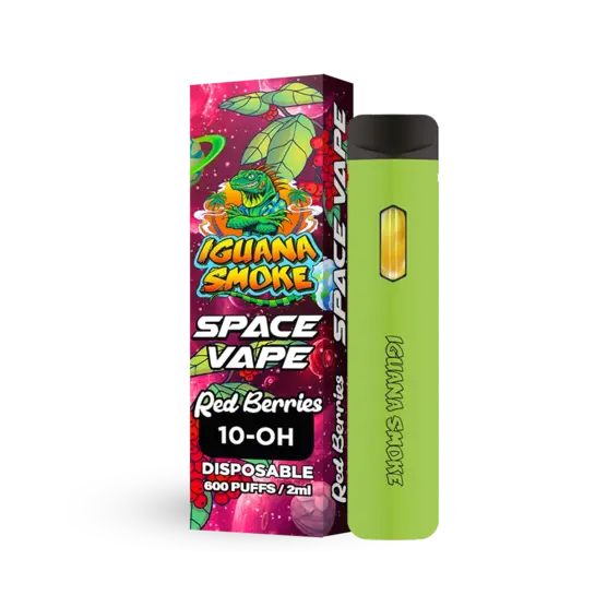 Vaper 10-OH 90% Space Vape Red Berries - Iguana Smoke CBD - WeWeed