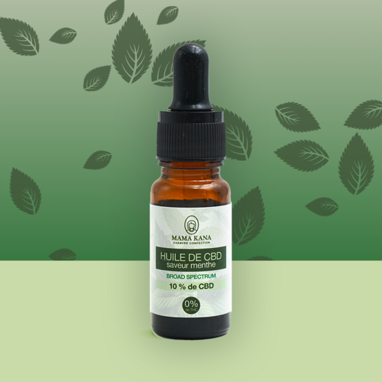 Aceite de CBD de amplio espectro al 10% - Menta 🌱 - Mama Kana - WeWeed