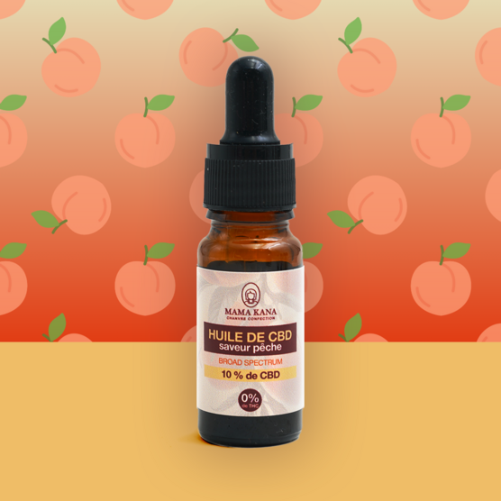 Aceite de CBD de amplio espectro al 10% - Melocotón 🍑 - Mama Kana - WeWeed