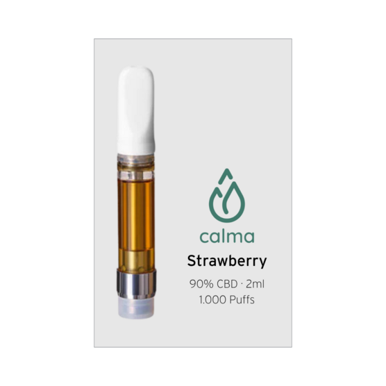 Cartucho Vaper Strawberry 90% CBD - Flower Farm - WeWeed