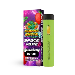 Vaper 10-OH 90% Space Vape Strawberry - Iguana Smoke CBD - WeWeed
