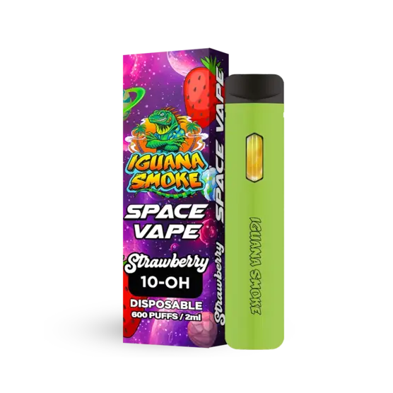 Vaper 10-OH 90% Space Vape Strawberry - Iguana Smoke CBD - WeWeed