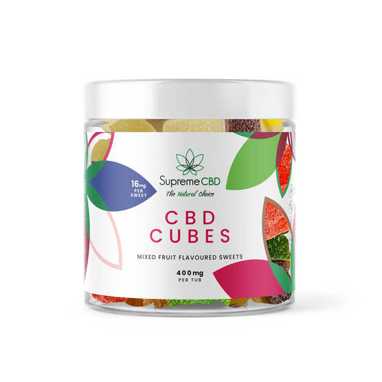 CBD Fruit Cubes (400mg) - SupremeCBD - WeWeed