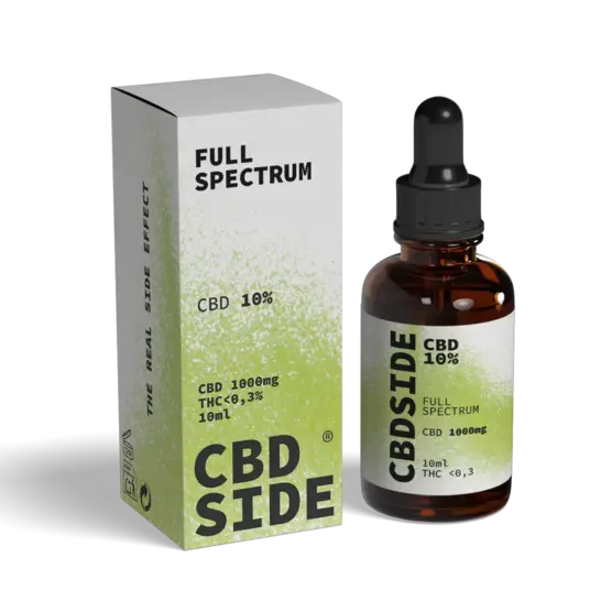 Aceite de CBD Fullspectrum 10% – 10ml - The CBD Side - WeWeed
