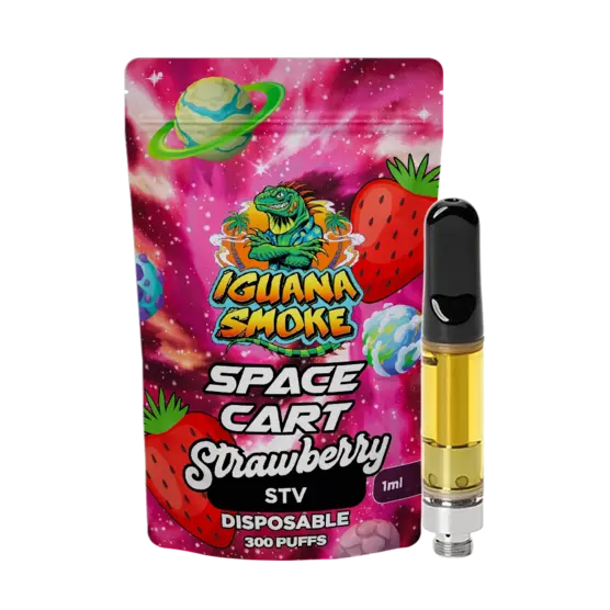 Cartucho Sativanol Space – Strawberry - Iguana Smoke CBD - WeWeed