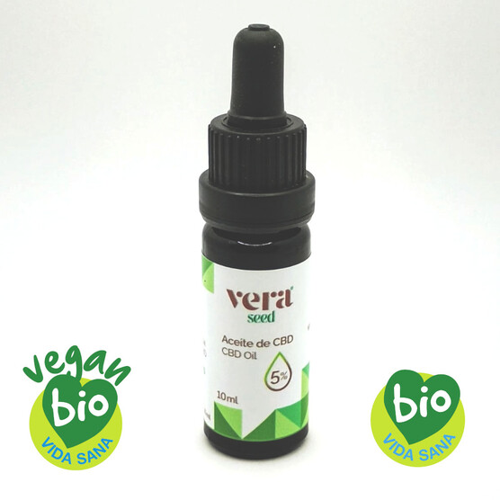 Aceite de CBD 5%- BIO CERTIFICADO y Vegano 10ml. - Vera Seed - WeWeed