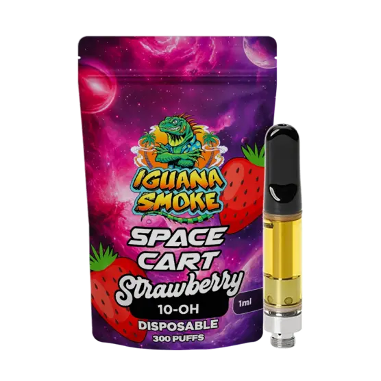 Cartucho 10-OH Space – Strawberry - Iguana Smoke CBD - WeWeed