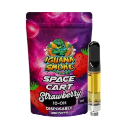 Cartucho 10-OH Space – Strawberry - Iguana Smoke CBD - WeWeed