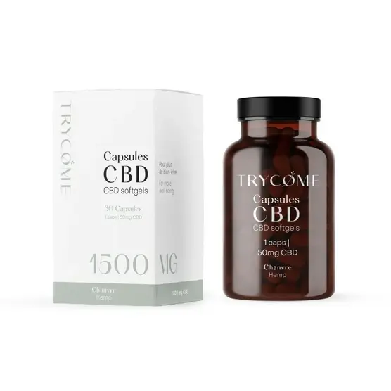 CÁPSULA DE CBD 10% 50MG - TRYCOME - Trycome - WeWeed