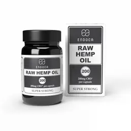 200mg RAW CBD Capsules (Extra Strong) - Endoca - WeWeed
