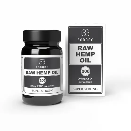 200mg RAW CBD Capsules (Extra Strong) - Endoca - WeWeed