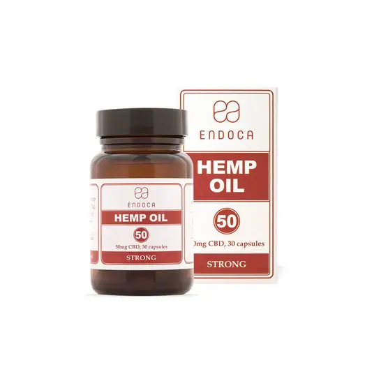 50mg CBD Capsules (Strong) - Endoca - WeWeed