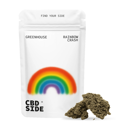 Rainbow Crash – Flores CBD Greenhouse - The CBD Side - WeWeed