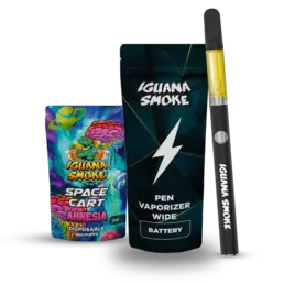 Kit Iguana Power + Cartucho de STV Sativanol 2ml - Iguana Smoke CBD - WeWeed