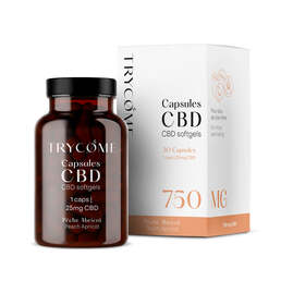 Capsules CBD Saveur Pêche-Abricot - Trycome - WeWeed