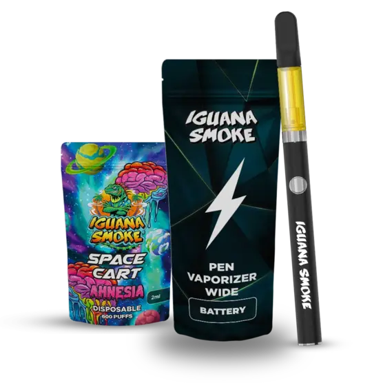 Kit Iguana Power + Cartucho de STV Sativanol 2ml - Iguana Smoke CBD - WeWeed