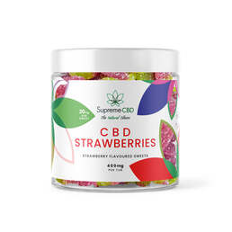 CBD Gummy Strawberries (400mg) - SupremeCBD - WeWeed