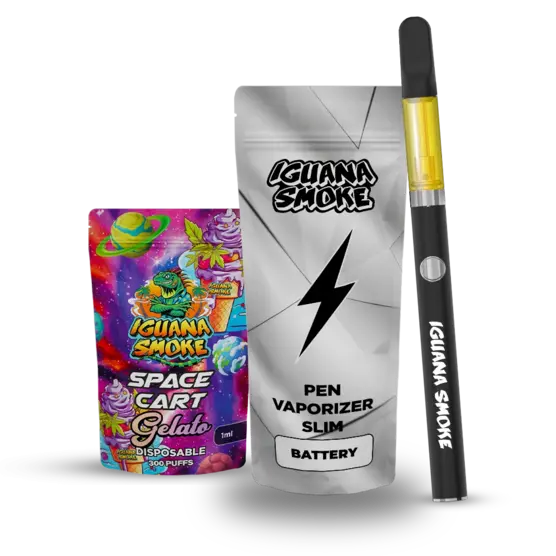 Kit Iguana Power + Cartucho de STV Sativanol 1ml - Iguana Smoke CBD - WeWeed