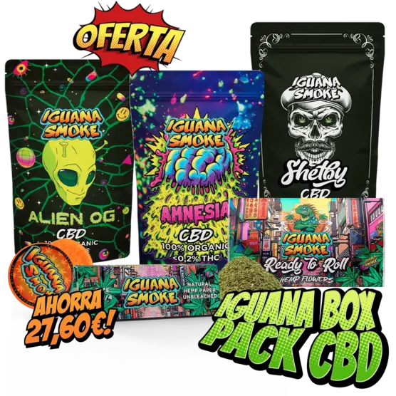 Iguana Box Pack CBD Iguana Smoke - Iguana Smoke CBD - WeWeed