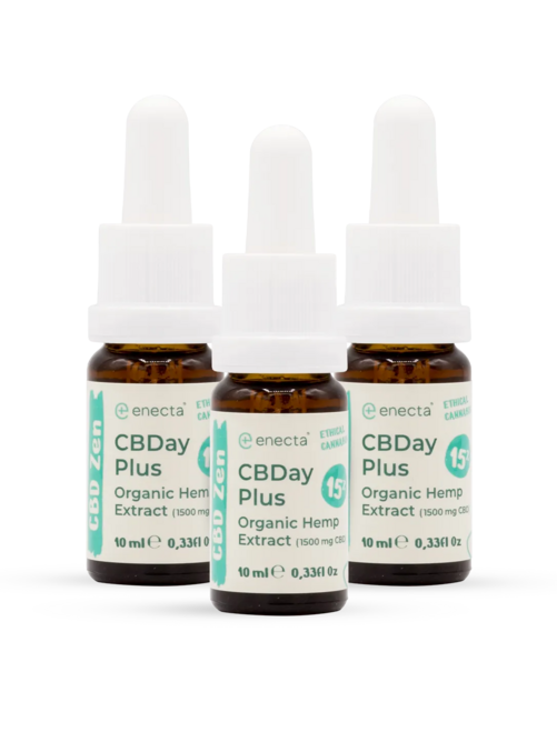3 pack | CBDay Plus 15% | 10 ml - Enecta - WeWeed