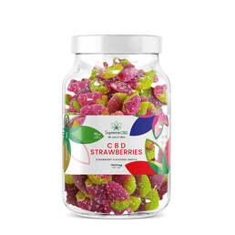 CBD Large Gummy Strawberries (1600mg) - SupremeCBD - WeWeed