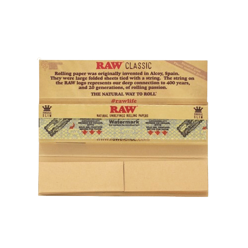 Papel Raw Connoisseur Slim + Tips - The CBD Side - WeWeed