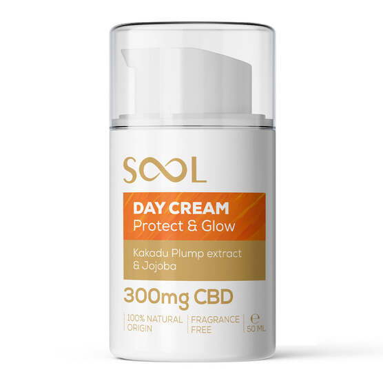 Day Face Cream Protect & Glow 300mg CBD 50ml - reakiro - WeWeed