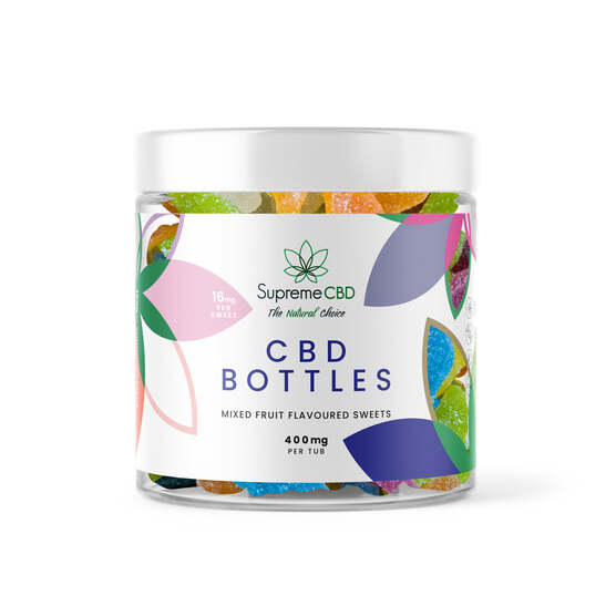 CBD Gummy Bottles (400mg) - SupremeCBD - WeWeed