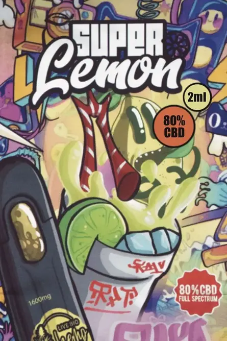 Vaper Super Lemon 80% CBD – 2ml - Live Bio Hemp - WeWeed