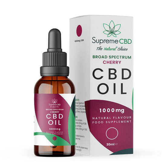 Cherry Flavoured Oil 30ml (1000mg) - SupremeCBD - WeWeed