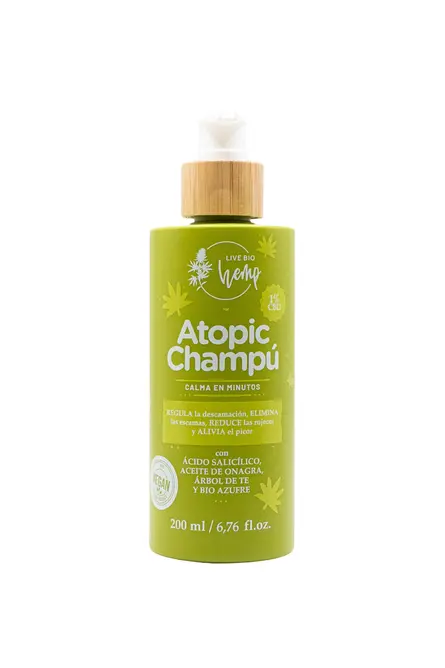 ATOPIC CHAMPÚ CBD - Live Bio Hemp - WeWeed
