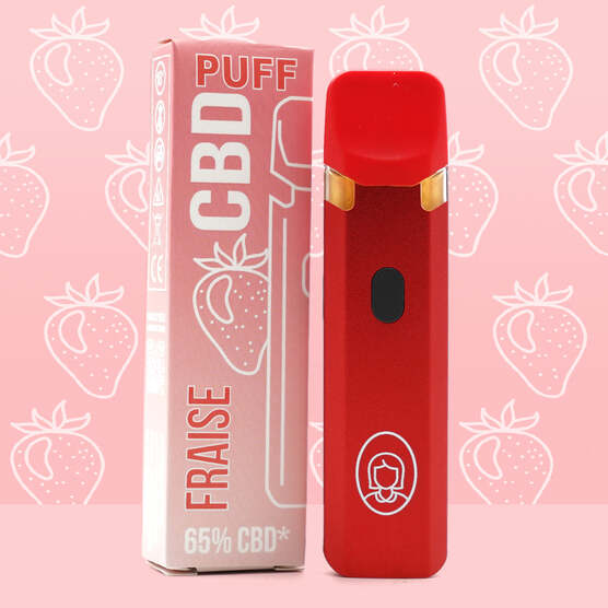 Puff de CBD con fresa 🍓 - Mama Kana - WeWeed