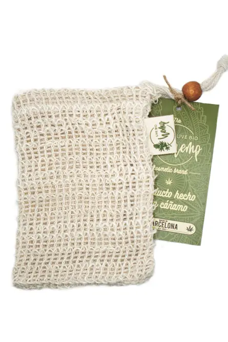Bolsa esponja jabón sólido - Live Bio Hemp - WeWeed