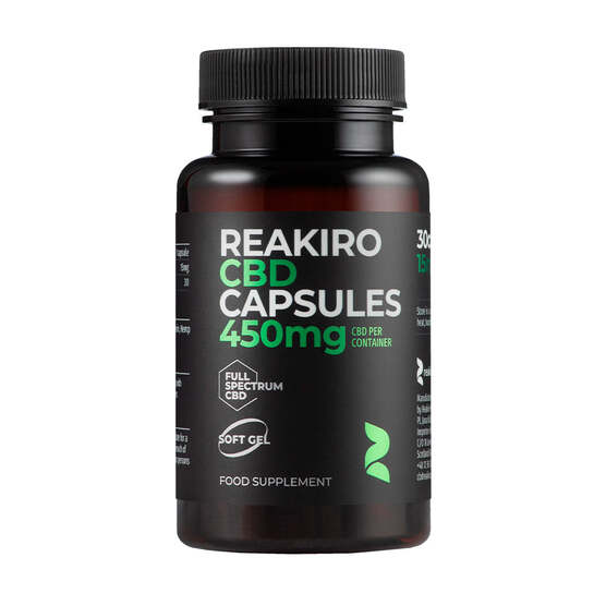 CBD Capsules 450mg 30pcs - Full Spectrum - reakiro - WeWeed