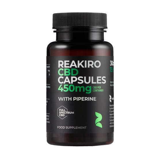 CBD Vegan Capsules 450mg 30pcs - Full Spectrum - reakiro - WeWeed