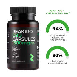 CBD Capsules 1500mg 60pcs - Full Spectrum - reakiro - WeWeed