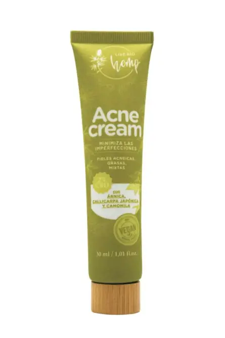 ACNECREAM – Crema facial contra el acné - Live Bio Hemp - WeWeed