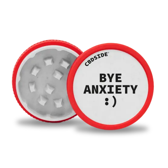 Grinder BIO Bye Anxiety rojo - The CBD Side - WeWeed